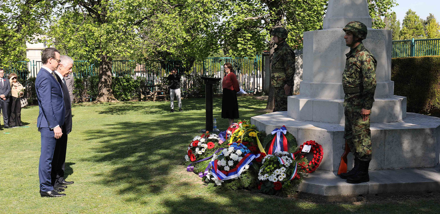 ROYAL FAMILY AT ANZAC DAY COMMEMORATION IN BELGRADE