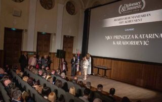 CROWN PRINCESS KATHERINE RECEIVES DIPLOMACY AND COMMERCE HUMANITARIAN LIFE ACHIEVEMENT AWARD