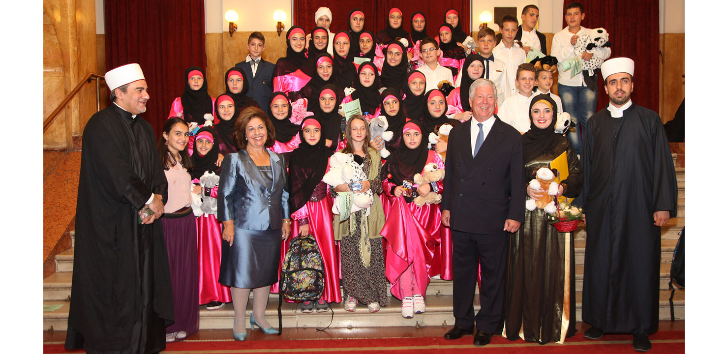 CROWN PRINCE AND CROWN PRINCESS OF SERBIA CONGRATULATE KURBAN BAYRAM