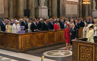 ROYAL FAMILY OF SERBIA AT THE GOLDEN WEDDING JUBILEE OF THE KING AND QUEEN OF SWEDEN