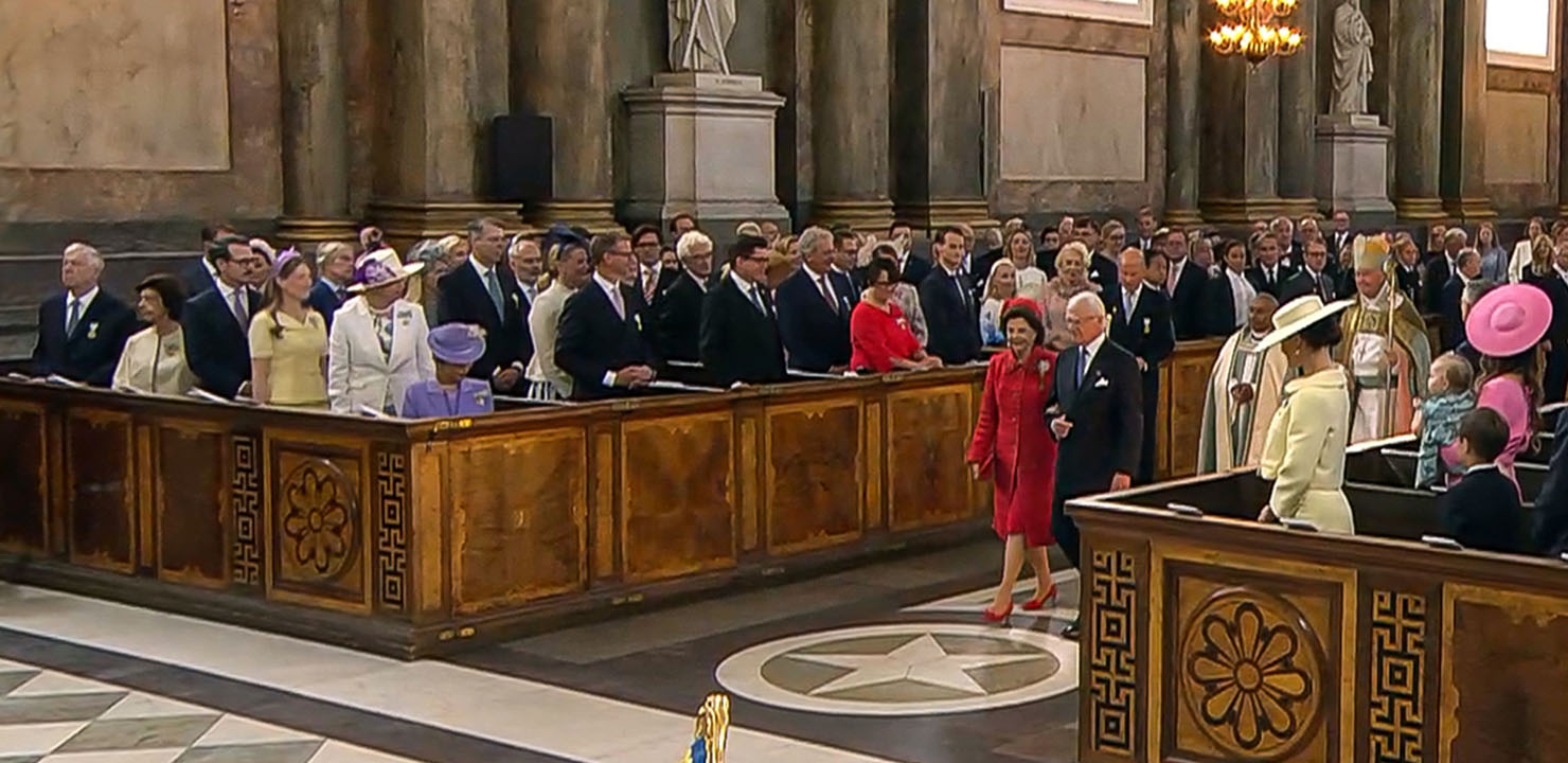 ROYAL FAMILY OF SERBIA AT THE GOLDEN WEDDING JUBILEE OF THE KING AND QUEEN OF SWEDEN