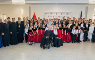 HEREDITARY PRINCE WITH FAMILY AT THE VIDOVDAN CELEBRATION OF THE SERBIAN COMMUNITY IN CHICAGO