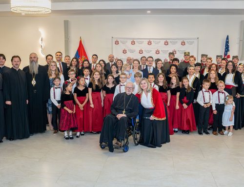 PRINC NASLEDNIK SA PORODICOM NA VIDOVDANSKOJ PROSLAVI SRPSKE ZAJEDNICE U ČIKAGU