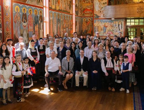 POSETA PRINCA NASLEDNIKA FILIPA I PRINCEZE DANICE SRPSKIM PRAVOSLAVNIM SVETINJAMA I ZAJEDNICAMA U KANADI