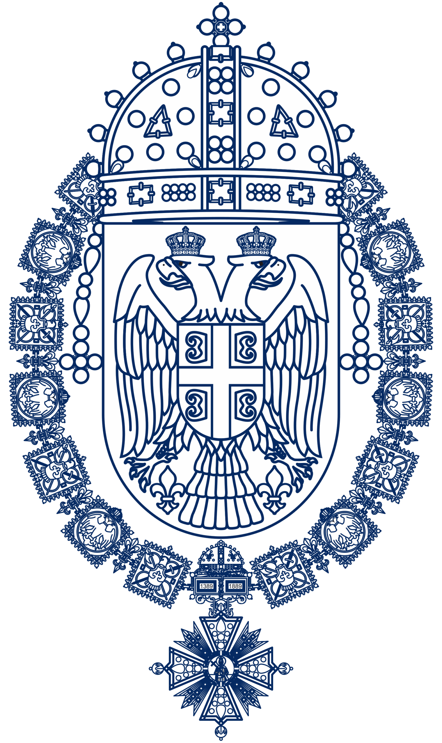 Dvorski grb plavi Dvorski grb